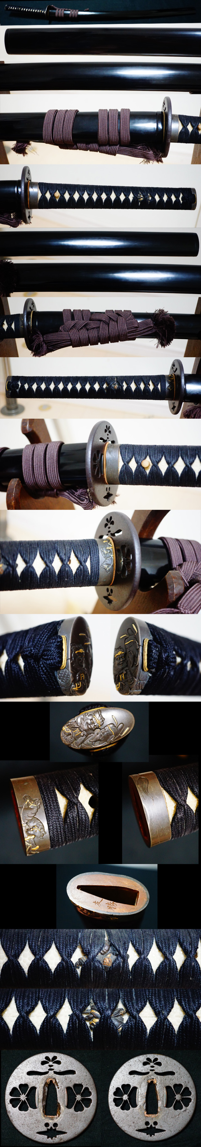 法城寺一派虎徹の師『法成寺正弘』黒呂色拵入保存刀剣