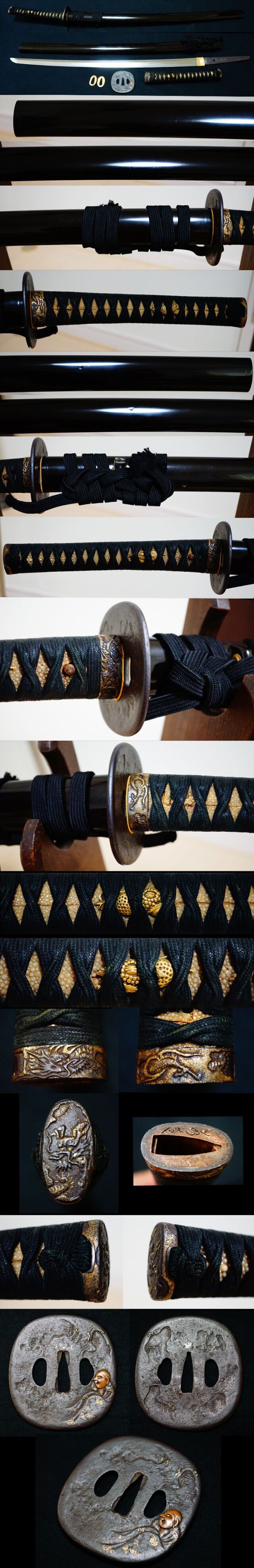 巨匠の業物！伝「越中宇多国房」定寸在銘刀、研磨済み！牛裏革巻き柄、実戦肥後居合拵え入り「日本刀剣保存会」鑑定書付・保管用白鞘付き 刀 銘 加州住勝国 (KA-031711)｜刀・日本刀の販売なら日本刀専門店の