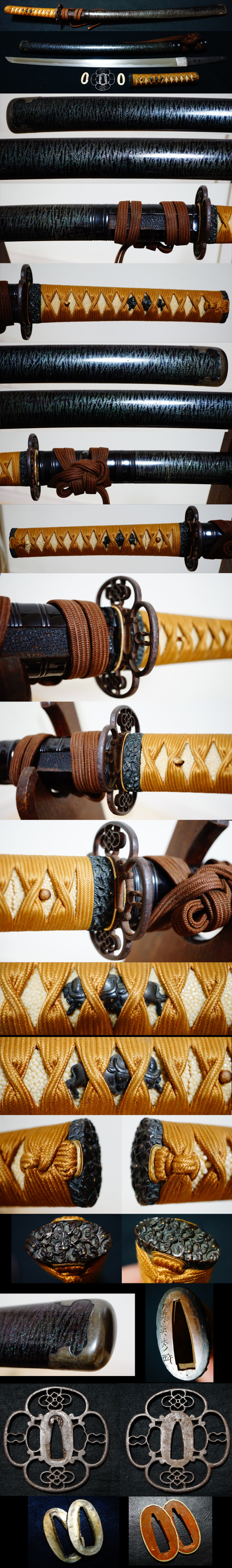 超希少出来虎徹そのもの初代虎徹興里門弟『長曽祢興久』螺鈿鞘極上拵え